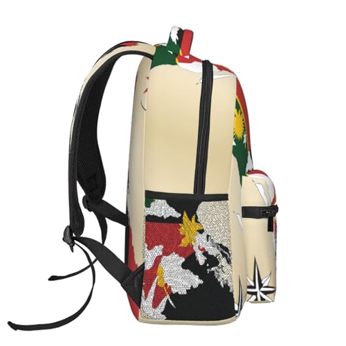 Mochila de Papúa Nueva Guinea duradera y resistente para viajes 3