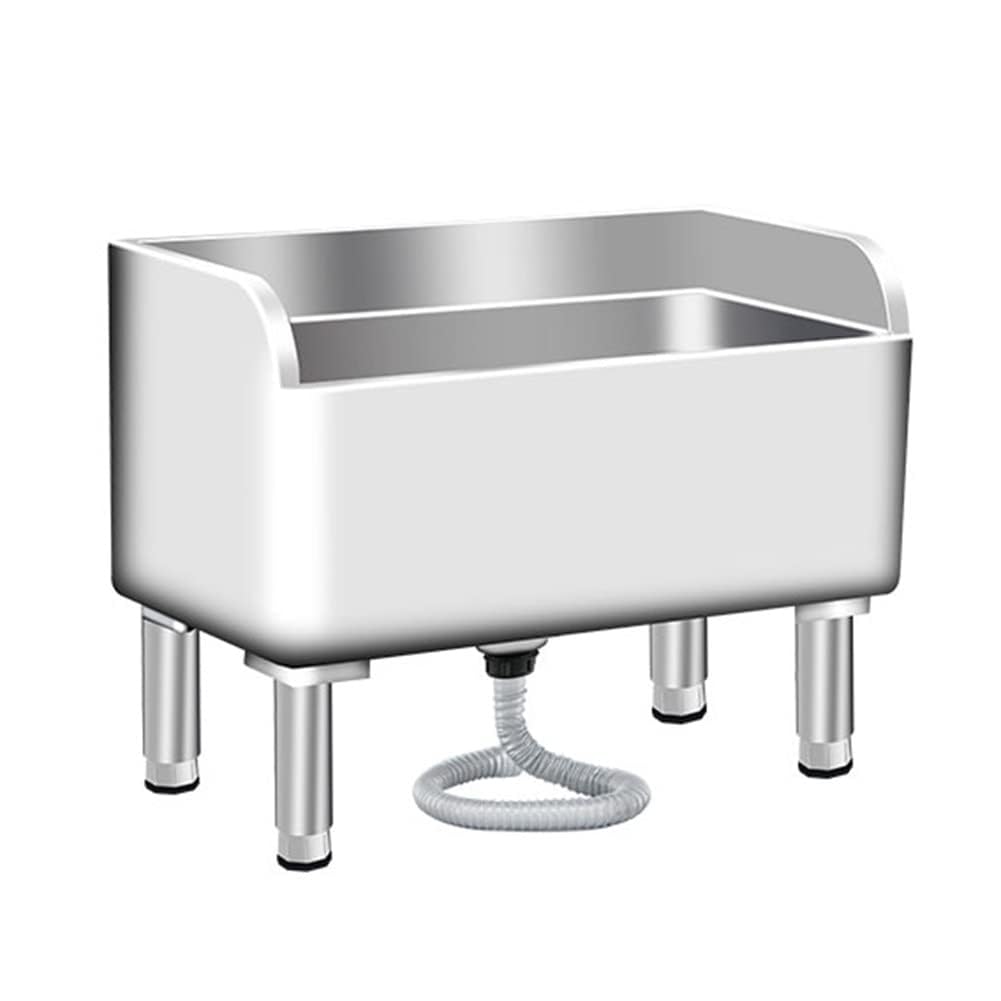 Fregadero para Fregona De Piso Comercial, Lavabo De Servicio De Fregona De Acero Inoxidable, Cubeta para Fregona, Fregadero para Cocina/Restaurante/Negocios/garajes(Size:60x41x55cm)