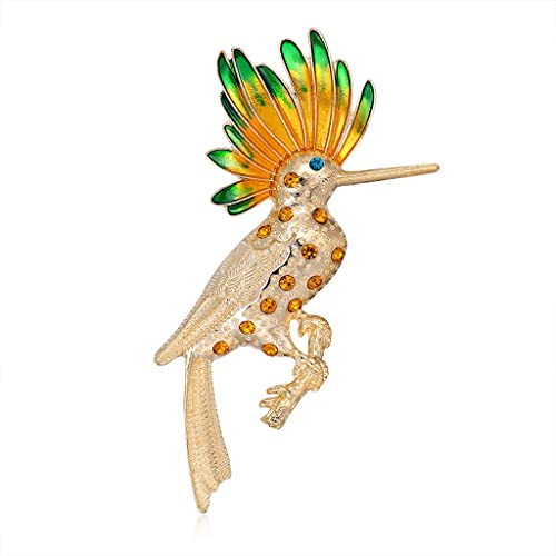 Broche de perroquet en alliage coloré accessoire de mode élégant pour veste