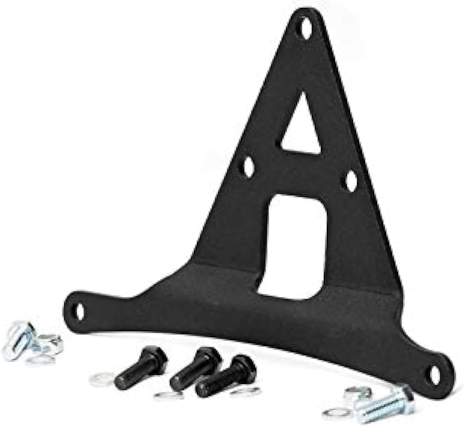 Rough Country License Plate Relocation Kit for 97-06 Jeep Wrangler TJ - 10510 Black
