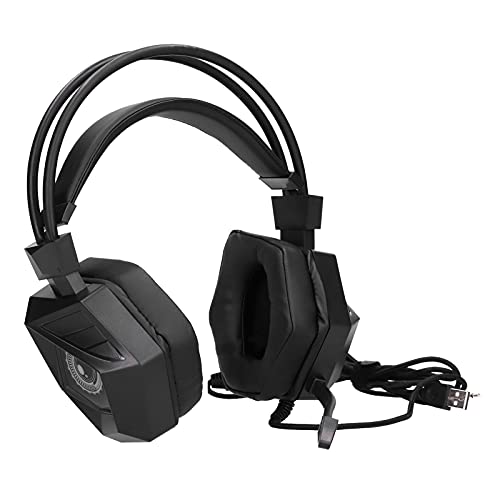 Caiqinlen Auriculares Luminosos para Juegos, Cómodos Auriculares para Juegos de Alta Definición para Win8 para Win8.1 para Win 7 para Win 10 Cover