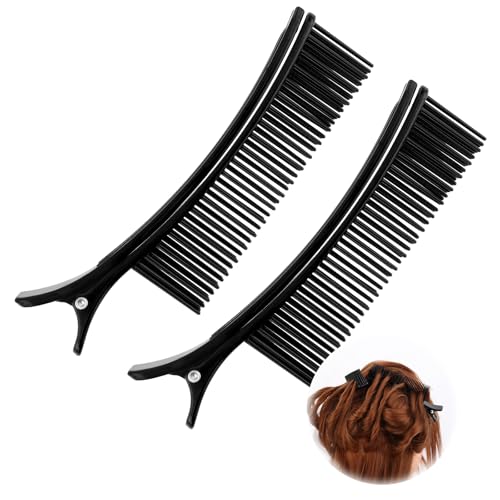 2PCS Hair Clips for Styling Sectioning, Professional Alligator Grip Clips for Salon & Home Styling - Non-Slip Sectioning Hair Holders, Perfect for Haircuts & Dyeing- Hair DIY Accessories
