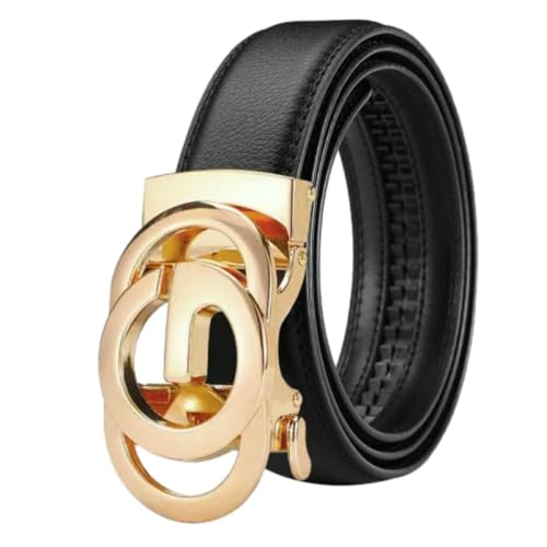 Men'S Business Belt Alloy Automatic Buckle Belt Fashion Dating Party Denim Casual Belt