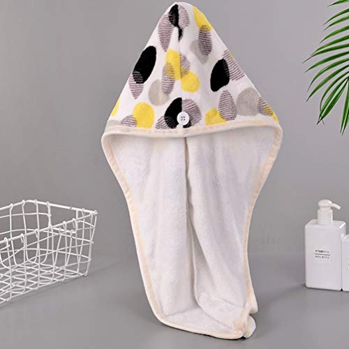 Minkissy Cabelo Toalha De Secagem Rápida Velo Coral Banho Cabelo Toalha De Microfibra de Cabelo Toal