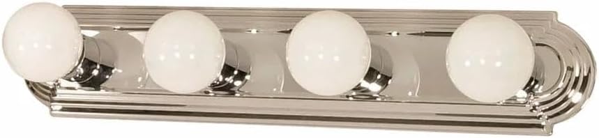Nuvo 60/297 Four Light Vanity Strip, Polished Chrome, 24-Inch