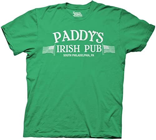 It's Always Sunny in Philadelphia Paddy's Irish Pub Adult TV T-Shirt Officially Licensed by Ripple Junction