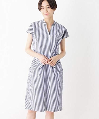Amazon Co Jp インデックス Index マシンウォッシャブル ウエストリボンワンピ C 03 L ブルー 392 服 ファッション小物