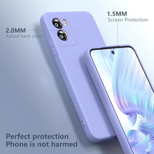 Image of DIZORO Microfiber Candy Back Cover Case for Redmi 15a Soft Silicone Rubberized Back Cover Case with Camera Protection - Purple