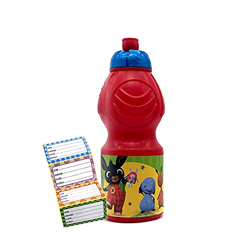 ICE TOYS Kinderschule Trinkflasche mit Figuren inkl. Namensschild (Bing) Cover