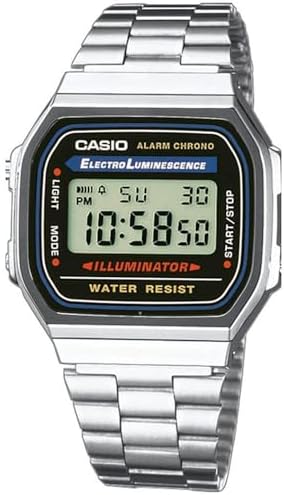 Casio メッシュ・ミー・アップ Watch E-Data-Bank クォーツ:バッテリー Japan ウォッチ 海外出荷 A168WA-1W