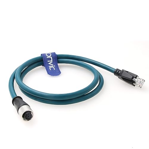 Cable Ethernet M12 8 Pin a RJ45 Cat-7e 1 m miniatura 5