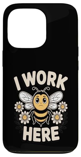 I Work Here Bee Workplace ���[���A ���p �X�}�z�P�[�X iPhone 13 Pro �p