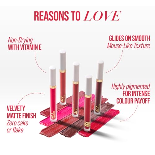 Image of MyGlamm LIT Liquid Velvet Matte Lipstick- Yummy