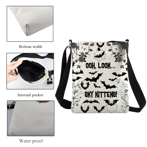 Bat Crossbody Bag Bat Lover Gift Oh Look Sky Funny Halloween Party Gift Spooky Bat Gifts Gothic Small Crossbody Purse3