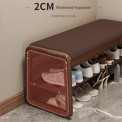 Benches Garden Bench Outdoor Patio Seating Backless Park Chair Lawn Path Slatted Seats,Entryway Bench Shoe Shelf with Seat Cushion，Entryway sit Down Bench with Shoe Storage，Farmhouse Shoe St