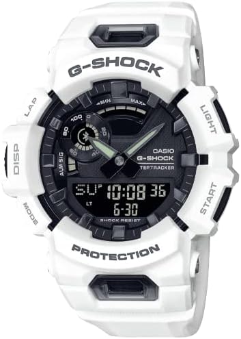 Casio Men's Analogue-Digital Quartz Watch with Plastic Strap GBA-900-7AER, White, 46 mm, GBA-900-7AER-AMZUK