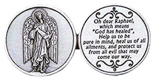 Saint Raphael Pocket Token, Finely Engraved