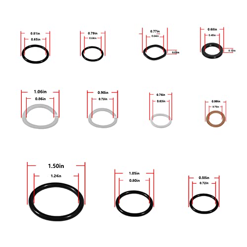 Upgrade 328.12291-3 Ton Floor Jack Seal Kits Replace for Sears Craftsman Floor Jack (26pcs) - Thumbnail 7