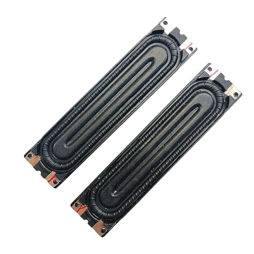 Image of DHRUVPRO 2-Pc 6Ω (ohm) 10W Rectangle Shape LED TV Bass Internal Speaker Part (85mm x 20mm) Pair