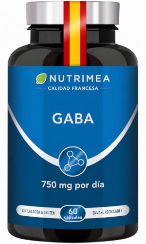 GABA | 750 mg | Relajante Natural | 60 Cápsulas Veganas