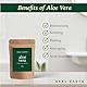 Real Earth Aloe Vera Pulver 250 g, 100 % natürlich und organisch für Haar und Haut, Aloe Vera Gel, Haarpflege