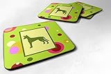 Impreso en los EE. Juego de 4 posavasos de espuma de Ibizan Hound