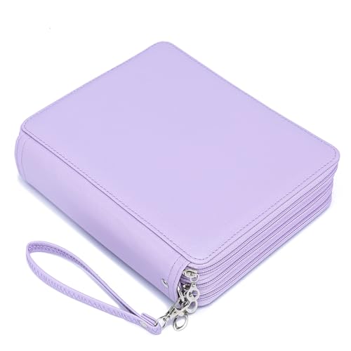 Image of YOUNGCOL 120 Slots Colored Pencil Case Color Pencil Organizer Storage Large Capacity Pencil Holder(Purple, 120 Slots)