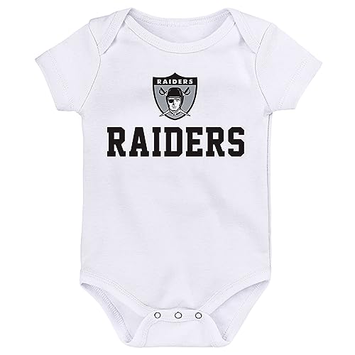 image for Outerstuff Newborn & Infant Black/White/Heather Gray Las Vegas Raiders