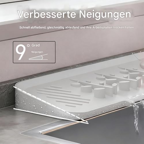 Alfombrilla antideslizante de silicona para grifo y protector contra salpicaduras 4