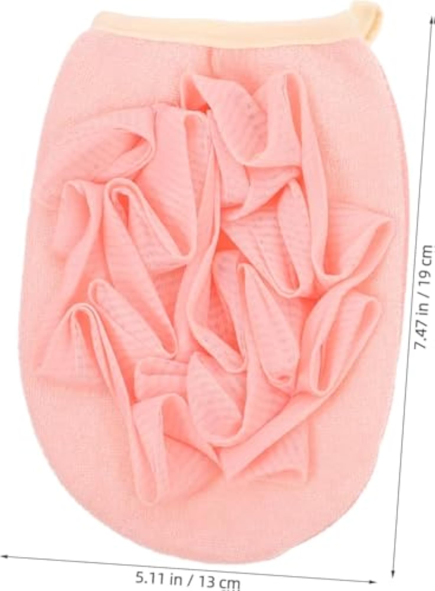 2-in-1 Exfoliating Bath Glove with Loofah Sponge