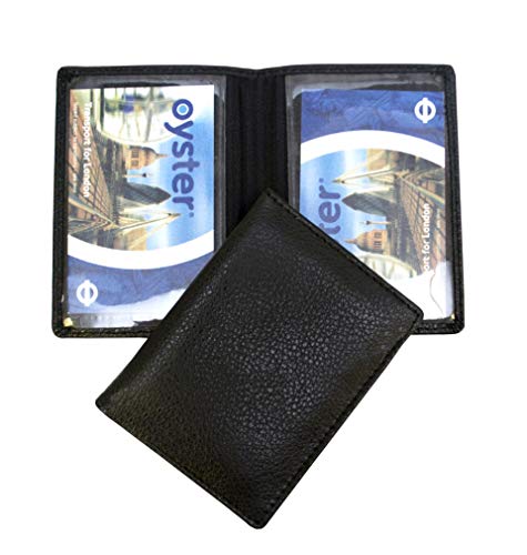 Preisvergleich Produktbild Chelsea Leder-Mehrzweck-Kartenetui für Austerkarten und / oder Reisepass, Schwarz