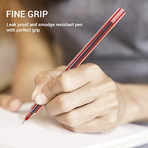 Image of DOMS DF 0.6 GL Ball Point Pens (Red, Pack of 20)
