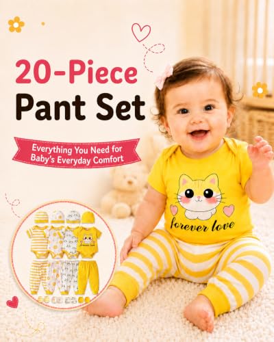 Image of Baby Boy Girl Clothes Preemie Newborn Must Have Infant Essentials Outfits 20 Piece Clothing 0-18 Months