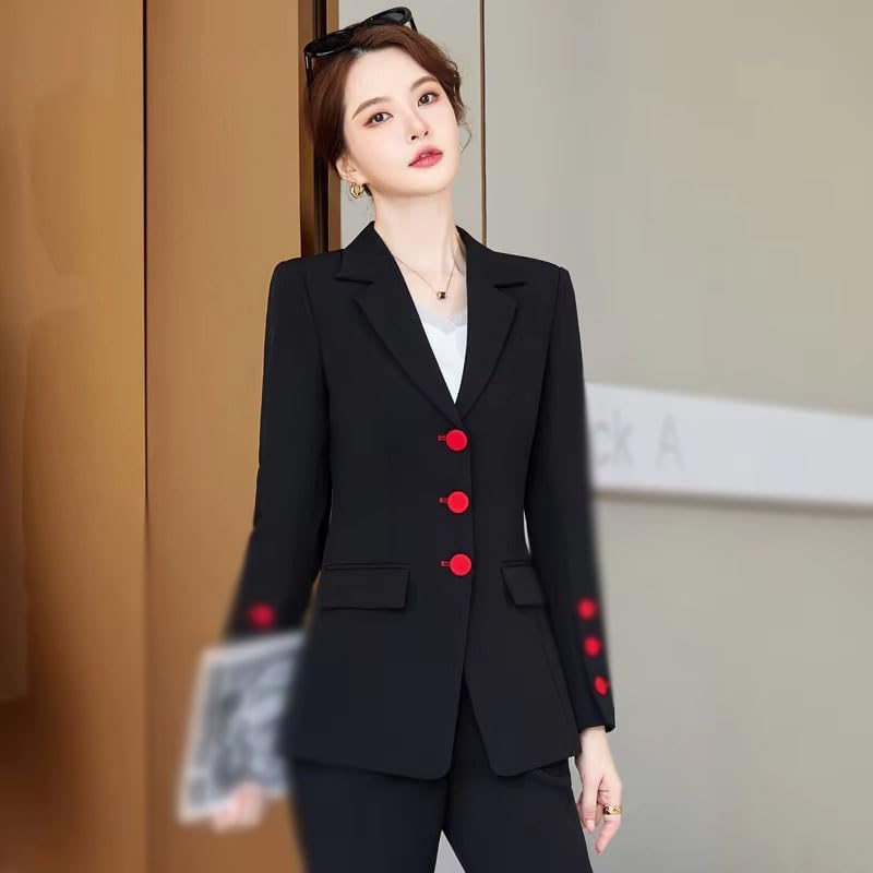 Women's Professional Suit Set Blazer Pants Office Business Workwear