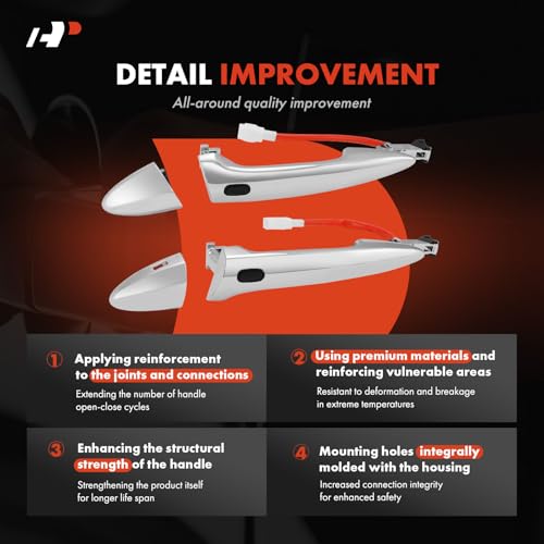 A-Premium Outside Exterior Door Handles - Front Driver and Passenger Side by A-Premium - Used condition - Image 4