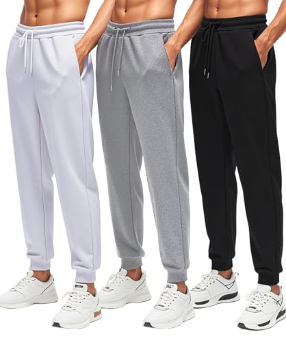 Men's Sweatpants with Pockets Soft Durable Joggers for Men Athletic Pants for Workout Running Gym Jogging Pants3