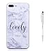 Produktbild iPhone 8 Plus Hülle,iPhone 7 Plus HandyHülle,Grandoin Marmo Motiv Ultra Dünn Weiche TPU Silikon Schutz Handy Hülle Etui Schale Case Cover für Apple iPhone 8 Plus/iPhone 7 Plus 5.5 Zoll - Schön