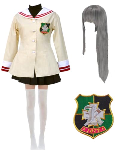 MANMICOS US size Game Anime Furukawa Nagisa cosplay kostym Sakagami Tomoyo cosplay kostym (Ibuki F⤞ko, X-Large)