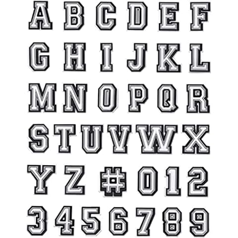 37 Pack CUNUEN Letter Decoration Charms Cover