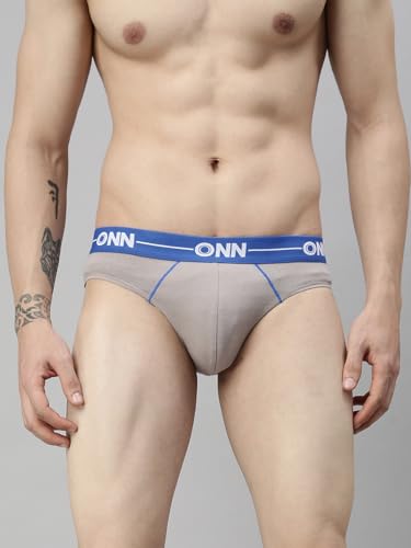 Image of ONN Men's Cotton Brief (Pack of 5) (Colors May Vary)
