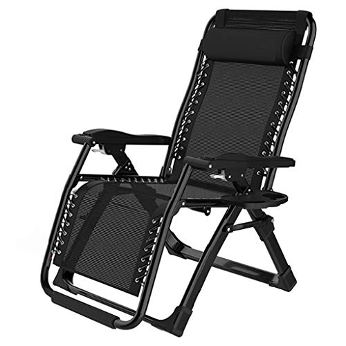 HUIBBGO Sillas de Gravedad Cero con portavasos | Tumbonas para jardín y Patio | Sillas reclinables Plegables para Piscina, Playa, Patio y Camping