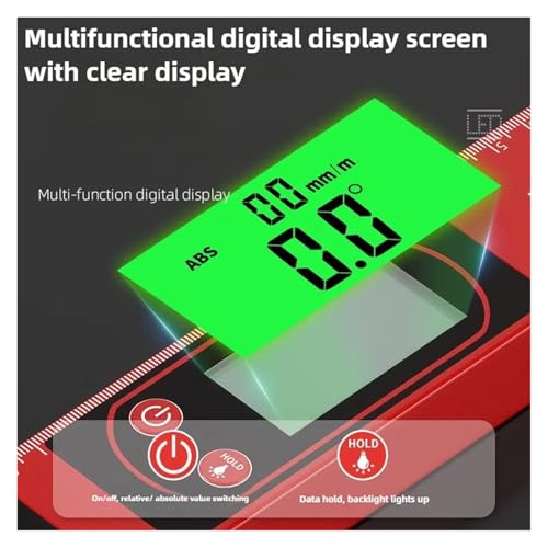 Buscador digital de ángulos 30cm precisión electrónica miniatura 3