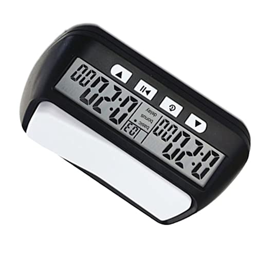 Zerodis Professional Chess Clock Timer with Alarm, 3 in 1 Multi Function Portable Chess Timer for Board Games Black - Image 3