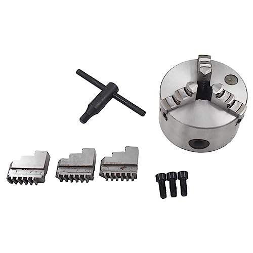 LiGuVCY Mandril autocentrante de três garras Chuck K11-100 para máquina de perfuração e fresagem CNC