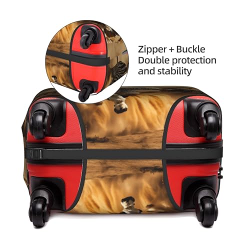 Zebra Animal Print Decorative Travel Luggage Cover Concealed Zipper Suitcases Anti Scratch Dustproof4