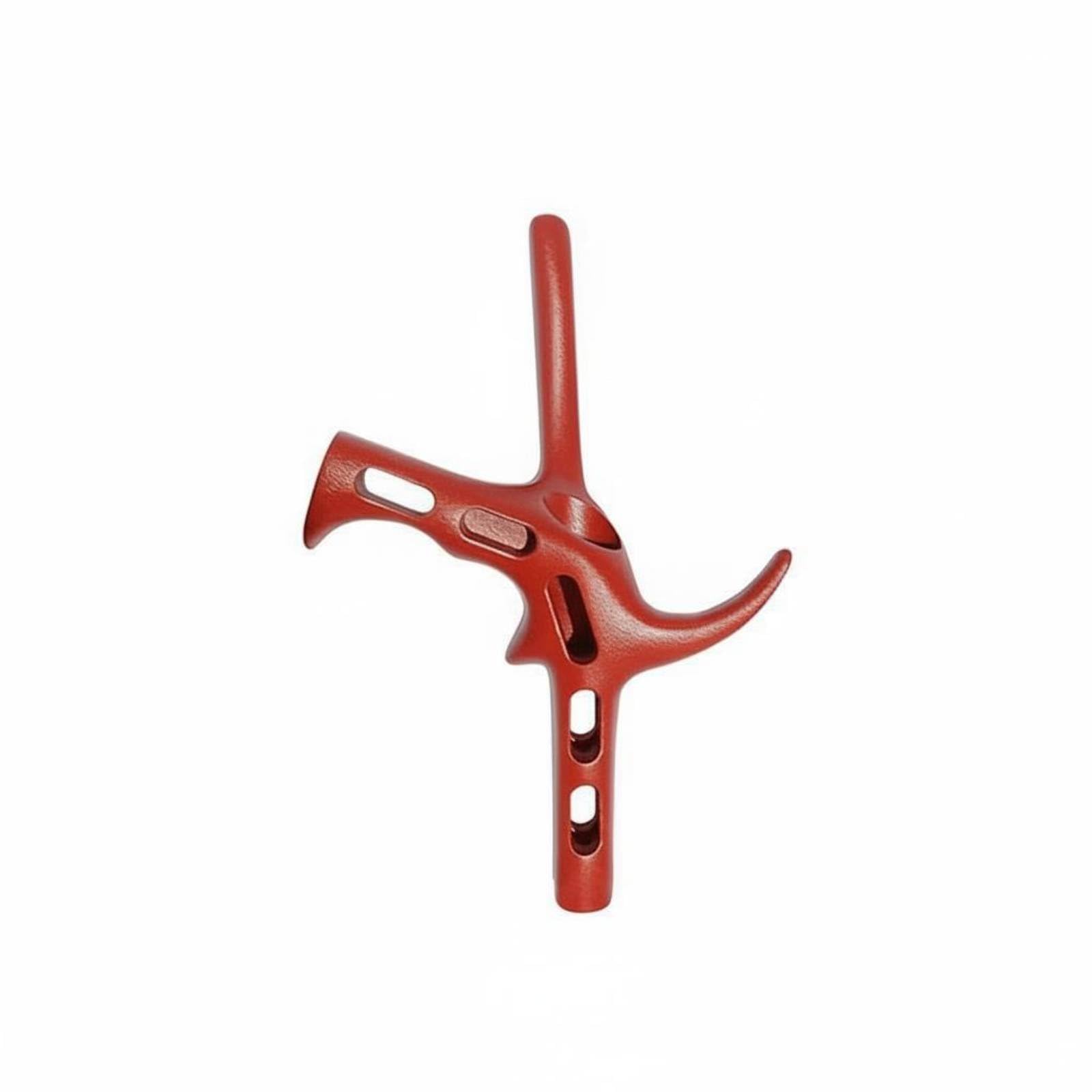 Manico Leggero Cavo da Scherma Lega di Magnesio e Alluminio Sciabola Giocattolo Sicura Struttura Cava Attrezzatura Sportiva per Gara , Rosso , Bambino Mano Destra S