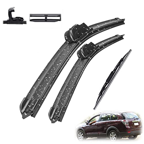 Balais d'Essuie-Glace Haute Performance Chevrolet Captiva Kit Complet Avant Arrière