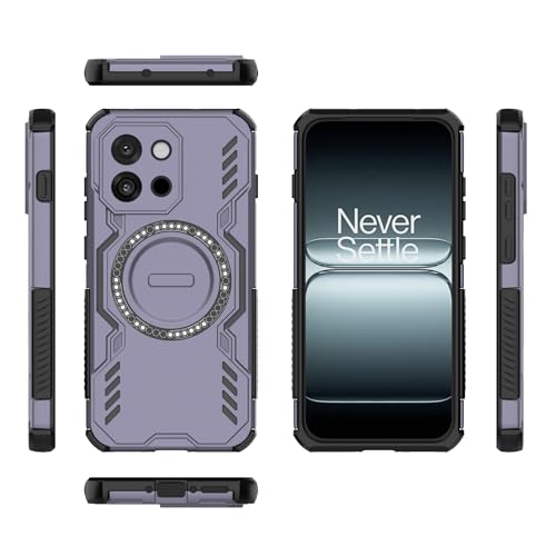Coque OnePlus 13T 5G résistante aux chocs coque arrière intégrale solide violette