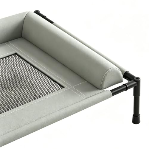 Cama elevada para perros plegable y transpirable para terraza y suelo 8