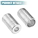 uxcell 8pcs Car Aluminum Cylindrical Air Conditioner Pipe Joint Fitting Sleeve 10mm 16mm Hole Dia